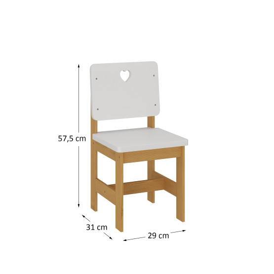 Conjunto mesa com 2 cadeiras infantil