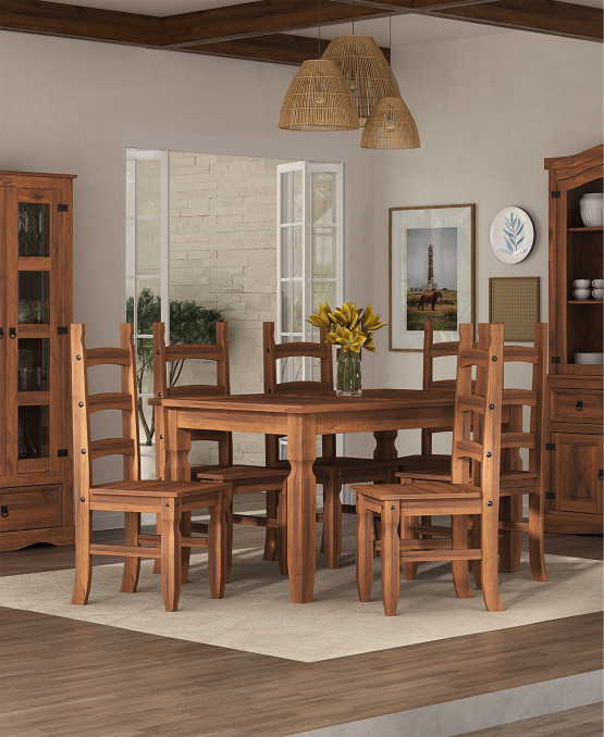 Mesa de jantar com 6 cadeiras 