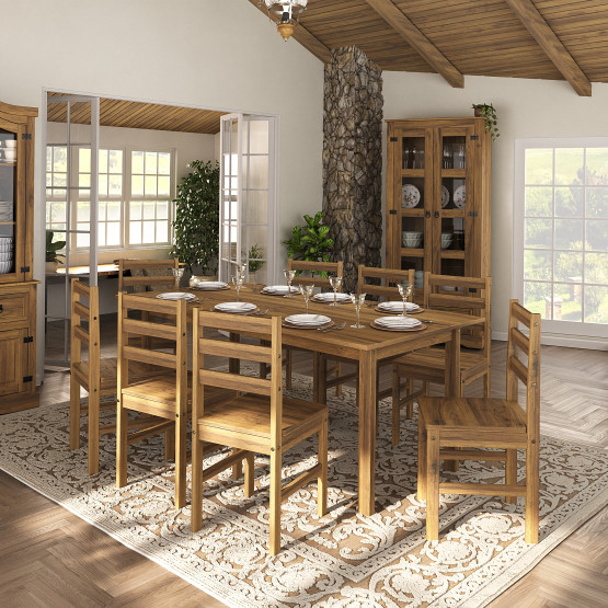 Conjunto mesa com 8 cadeiras