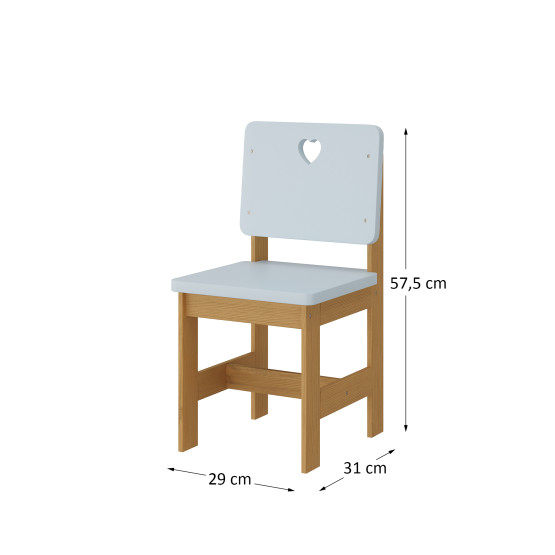 Conjunto escrivaninha com cadeira infantil Sofia