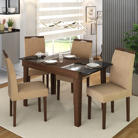 Mesa Extensível Naturalle  