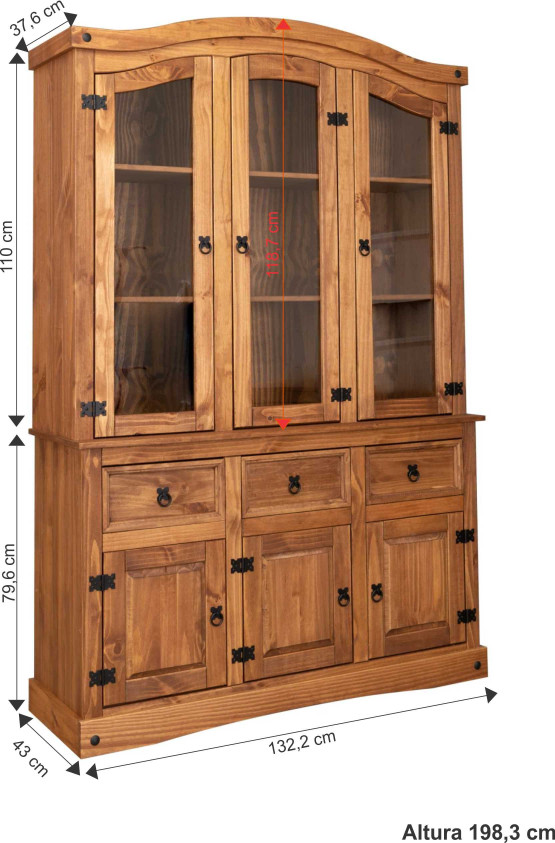 Oratório + Balcão 3 portas e 3 gavetas
