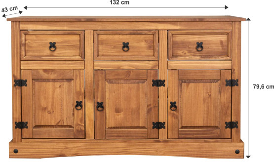 Balcão 3 portas e 3 gavetas 